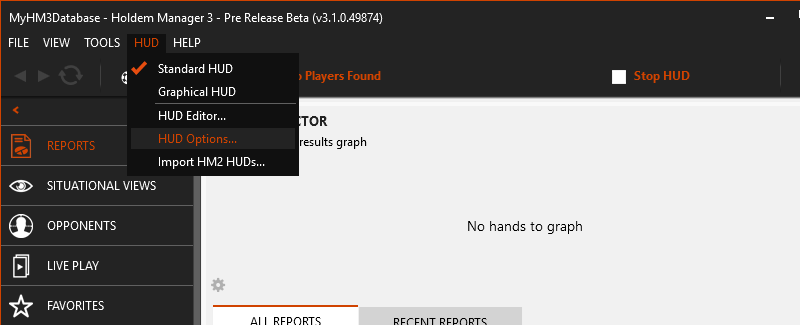 how to get holdem manager 2 to display the hud