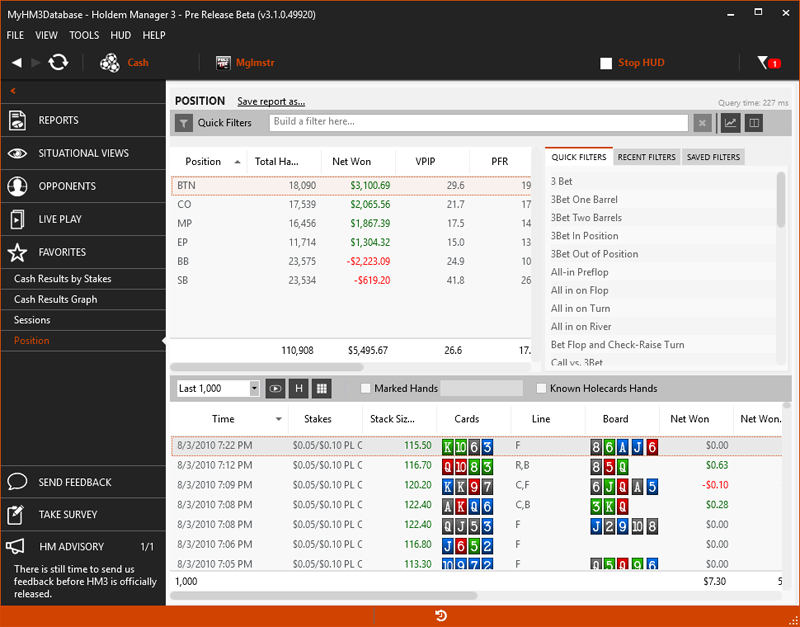 how long does the licence last of holdem manager 2